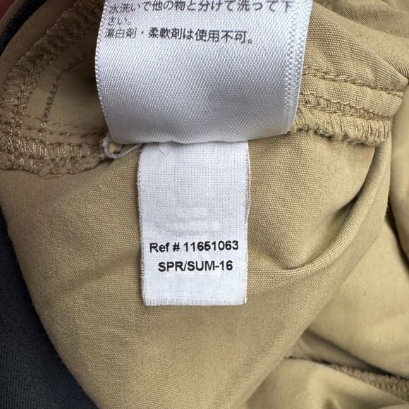 Eddie Bauer First Ascent Cargo Pants Men 30x30 Brown Khaki Straight Outdoor Hike - Picture 12 of 16